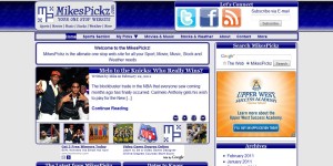 MikesPickz.com Screenshot